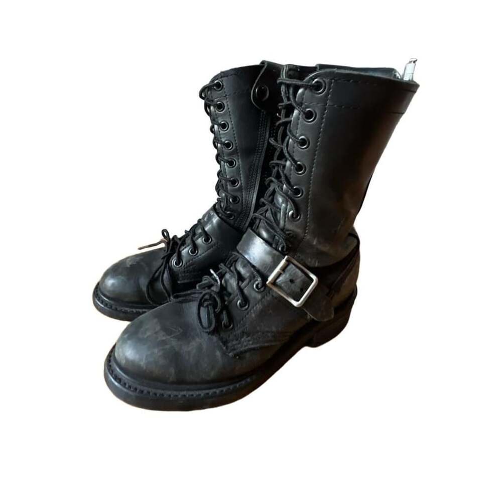 Double-H Road Logger Boots 6.5 M Black Leather